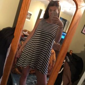 Black & White Striped Dress